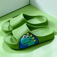 thumbnail image 2 of Cathalem Kids Slippers Summer Unisex Children Sandals Thick Sole Comfort Footed Casual Slide Open Toe Flat Sandals for Beach,Pool,Bathroom (Green,13), 2 of 9
