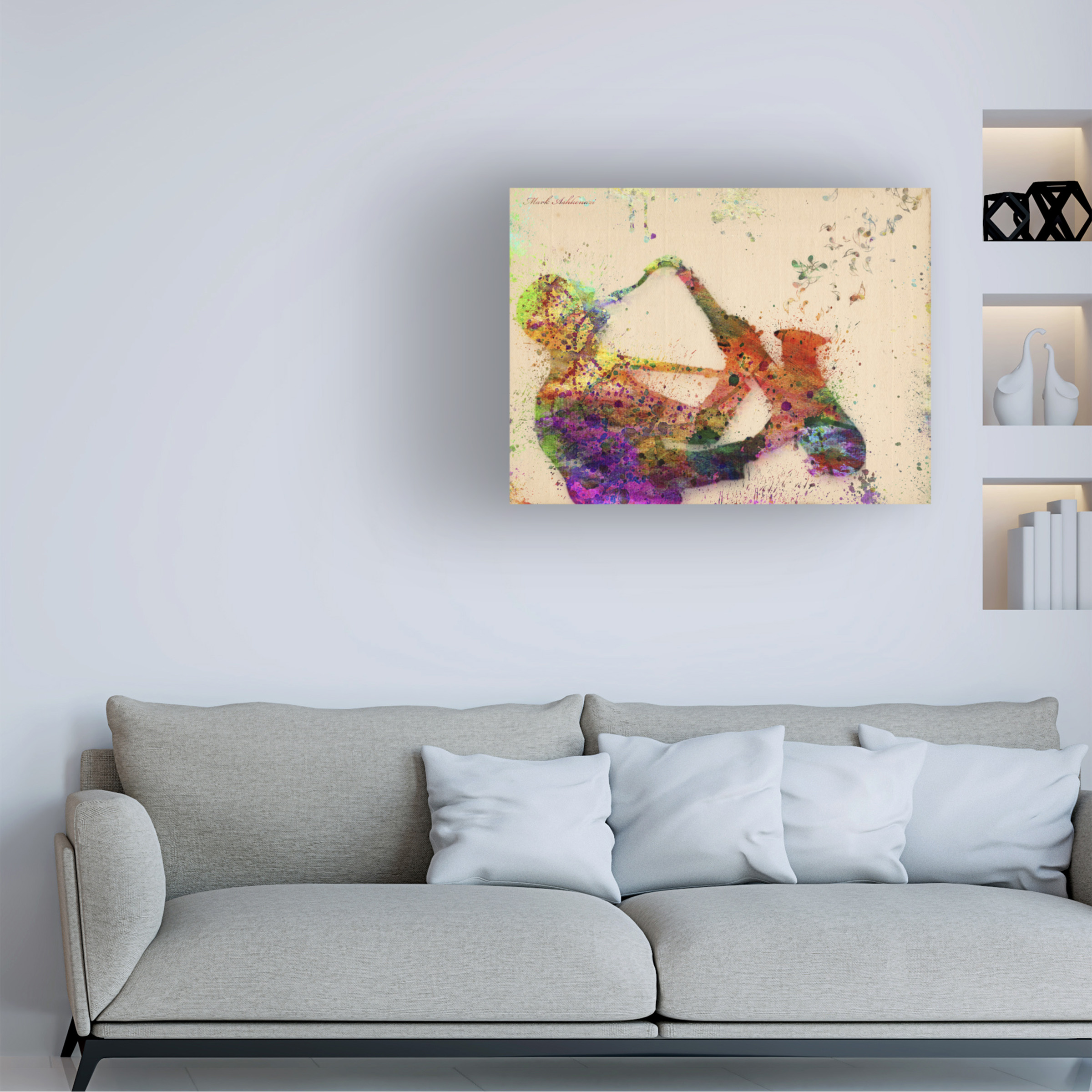 Mark Ashkenazi 'Saxophone' Canvas Art