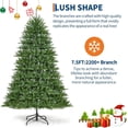 thumbnail image 3 of Eastvita 7.5-Foot Prelit Artificial Christmas Tree equipped with Key Features (Green), 3 of 7