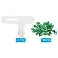 thumbnail image 3 of Uxcell 1/4" Carbon Steel Track Spikes Sports Shoes Spikes Replacement Accessories with Wrench Green 40 Pack, 3 of 6