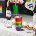 thumbnail image 4 of Pride Tumbler - Pride Gifts for LGBTQ 20 Oz Gay Pride Cups with Straw and Lid Stainless Steel Double Wall Vacuum Insulated Travel Rainbow Tumbler, Perfect LGBT Gifts for Lesbian/Gay/Bisexual, 4 of 5