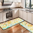 thumbnail image 3 of Kitchen Rugs Sets Of 2,Light Pioneer Flower Pattern Anti Fatigue Kitchen Mat Rugs Non Slip Washable,Decorative Kitchen Floor Mats for Kitchen,Sink,Laundry,17"x47"+17"x47", 3 of 5