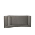 thumbnail image 4 of Christopher Knight Home Calvert Upholstered Chaise Lounge by  Flared Arms Taupe+ Dark Brown Wood Finish Removable Cushions Semi-Soft, 4 of 5