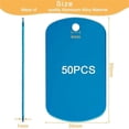 thumbnail image 2 of 50 Pack Aluminum Tag Blanks Engraving Blank Metal Tags with Hanging Hole Pet ID Double Sided Stamping Engraving Tags, 2 of 5