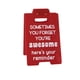 thumbnail image 2 of Divertido letrero de escritorio de oficina | Recordatorio de acrílico motivacional rojo | Decoración inspiradora con frases alentadoras para los compañeros de trabajo | 10x16cm | Placa extenible, 2 of 6
