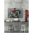 thumbnail image 4 of Parvez Taj "Equestrian Trick Riding" Painting Print on Wrapped Canvas, 4 of 7
