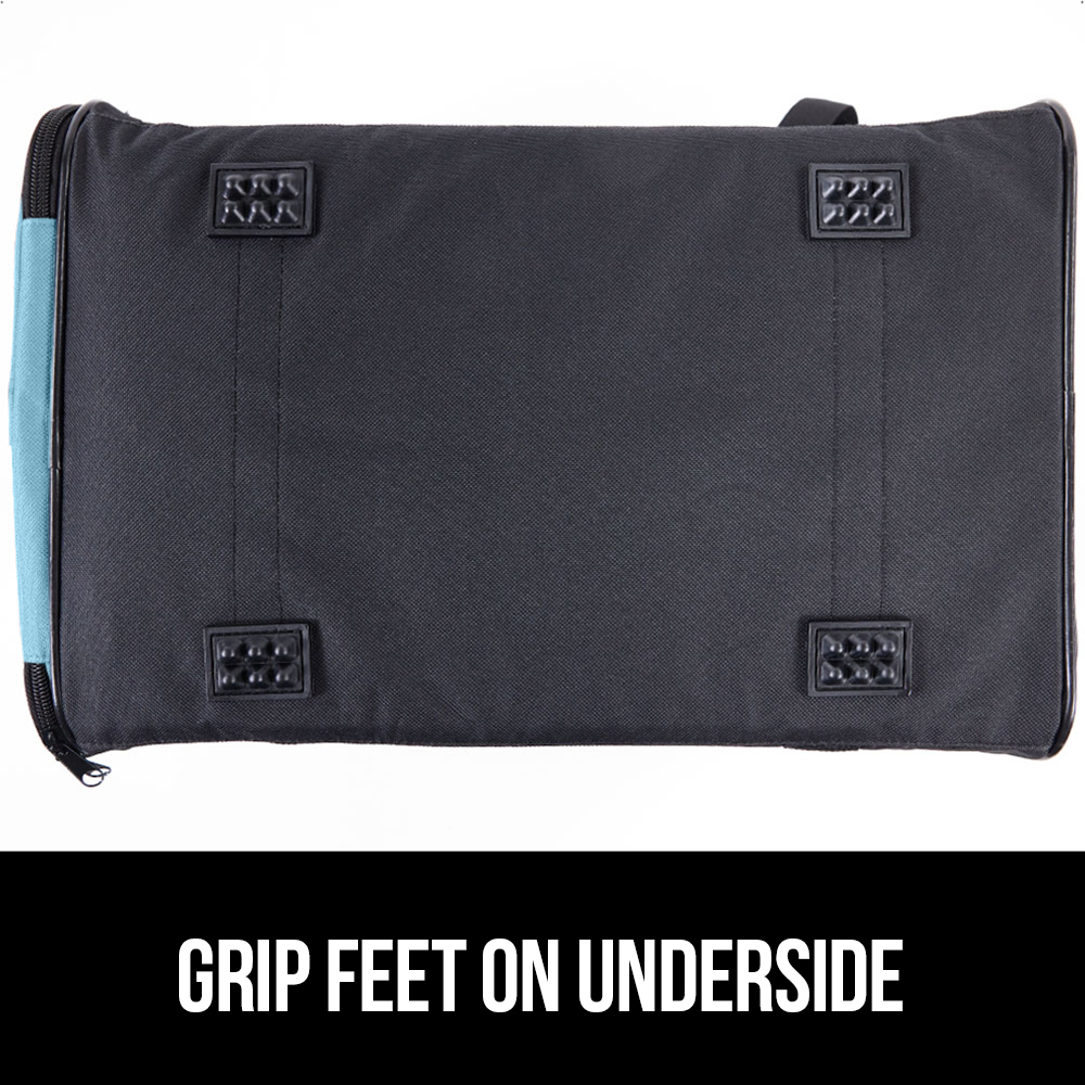 GORILLA GRIP Cat Carrier Portable Dog Kennel Up to 15 Lbs, Airline Pet Travel Bag, Blue