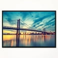 thumbnail image 1 of Design Art Ben Franklin Bridge in Philadelphia Framed Canvas Art Print, 1 of 5