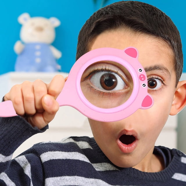 HD Enfants Loupe Loupe Portable Magnifier Expérience Jouets Cochon Science Éducation
