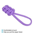 thumbnail image 4 of Uxcell Zipper Pulls Replacement Extension Cord Handle Fix Pull Tab Fixer Slider Head Repair Kit Purple 6 Pack, 4 of 5
