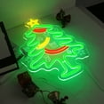 thumbnail image 6 of UPONRAY Christmas Tree Neon Sign 11.2 x 15.7 Inch - Colorful LED Holiday Neon Light, Dimmable USB Powered Xmas Decor, Festive Wall Decor for Home Party Bar Store, 6 of 8