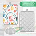 thumbnail image 6 of Yayeee Pot Holders Kitchen Heat Resistant with Pockets 7"x9.8" Cotton Oven Cooking Hot Pads, Cute Easter Eggs, 6 of 7
