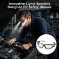 thumbnail image 3 of Lentes de seguridad Lampim LED recargables antiempañantes transparentes, 3 of 8
