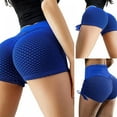 thumbnail image 6 of Sports Booty Shorts for Women High Waisted Bubble Textured Scrunch Butt Lifting Gym Workout Hot Pants, 6 of 6