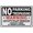 Warning Sign 1, variant on No Personal Firearms Allowed Sign 8"x12", Aluminum Tin Warning Signs for Home Outdoor Garden, High-Visibility Policy Sign