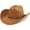 Brown, variant on Western Cowboy Hat for Women and Men Big Wide Brim Felt Hats for Cowboys and Cowgirls