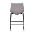 thumbnail image 2 of Asahi Set of 2 Counter Height Upholstered Bar Stools with Metal Legs, 2 of 8