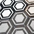 thumbnail image 3 of The Tile Life Santorini Hexagon Crema Honed Marble Mosaic Tile 4x4 in Sample 1-Piece, 3 of 5