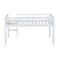 thumbnail image 3 of Euroco Wood Kids Plywood Twin Loft Bed with Ladder, Antique White, 3 of 10