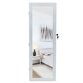 thumbnail image 5 of Zimtown Jewelry Armoire Cabinet  Holder Box Lockable Wall/Door Mounted with Mirror, White, 5 of 7