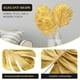 thumbnail image 3 of BESTOYARD 20 piezas de plantas artificiales hojas de palma decoración de hojas tropicales simuladas (dorado), 3 of 7