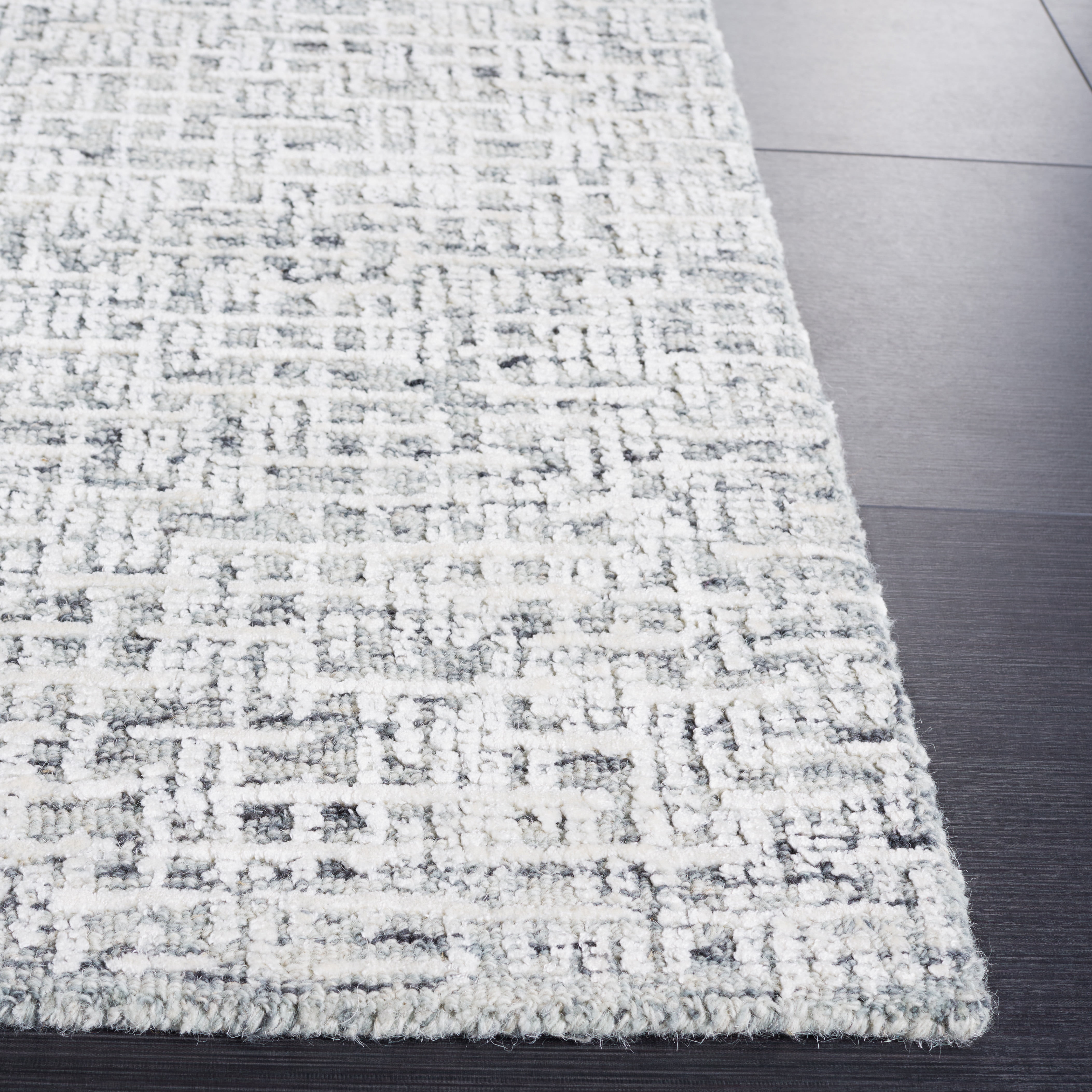 SAFAVIEH Glamour Ida Abstract Area Rug, Grey/Ivory, 3' x 5'