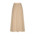 thumbnail image 5 of Taylonsss Clearance Women's Printed Elastic Waistband Pleated Pocket Skirt With Mid Calf Skirt, 5 of 5