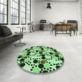 thumbnail image 4 of Ahgly Company Machine Washable Indoor Rectangle Transitional Light Green Area Rugs, 2' x 4', 4 of 7