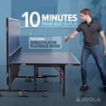 thumbnail image 3 of JOOLA Inside 15mm Indoor Regulation Size 2-Piece Table Tennis Table, Blue, 3 of 7