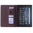 thumbnail image 4 of SaniMore Wallet Case for ALL-New Fire 7 2022 7 inch, PU Leather Magnetic Closure Cover Support Pencil Holder Card Slot & Adjustable Kickstand Full Body Protective Shell, Brown, 4 of 6