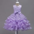 thumbnail image 5 of Vividxx Toddler Girls Dresses Sparkling Party Dress For Girls Glimmering Sequin Party Gown With Skirt For Stage Performances 10-11 Years, 5 of 7