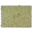 thumbnail image 2 of Home Weavers Bell Flower Collection Bathroom Rug 100% Cotton Tufted Bath Rugs, Soft Absorbent Bath Rugs, Non-Slip Bath Mats, Machine Washable, Bath Mats for Bathroom Floor, 17"x24" Rectangle, Green, 2 of 9