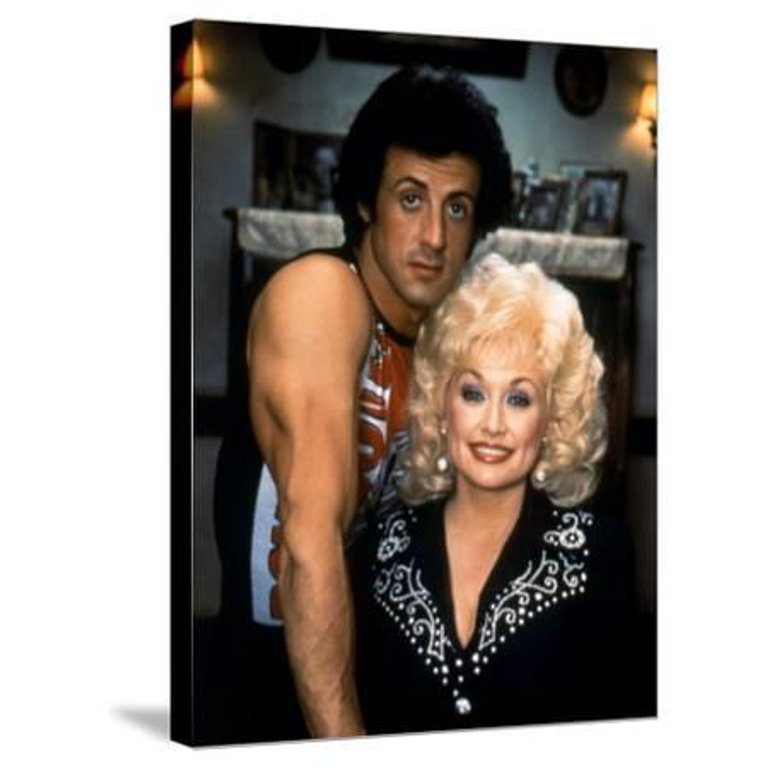 dråbe scaring terrorist Sylvester Stallone and Dolly Parton RHINESTONE, 1984 directed by BOB CLARK  (photo), Stretched Canvas Wall Art Sold by Art.Com - Walmart.com