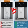 thumbnail image 2 of NOGIS 2 Packs Refrigerator Drip Catcher Tray,Non-slip Cuttable fridge water Dispenser Drip Tray,Fridge Spills Silicone Water Pad Catch Basin for Water& Ice Dispenser(Style 1), 2 of 7