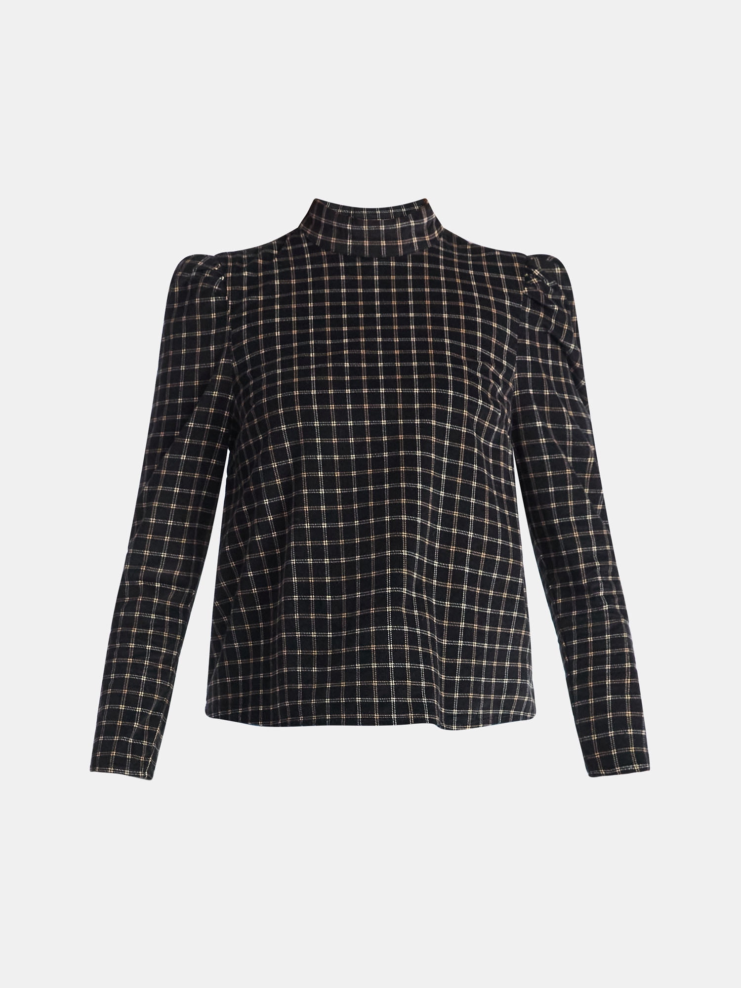 Time and Tru Women's Tie Back Corduroy Top with Long Sleeves, Sizes XS-XXXL