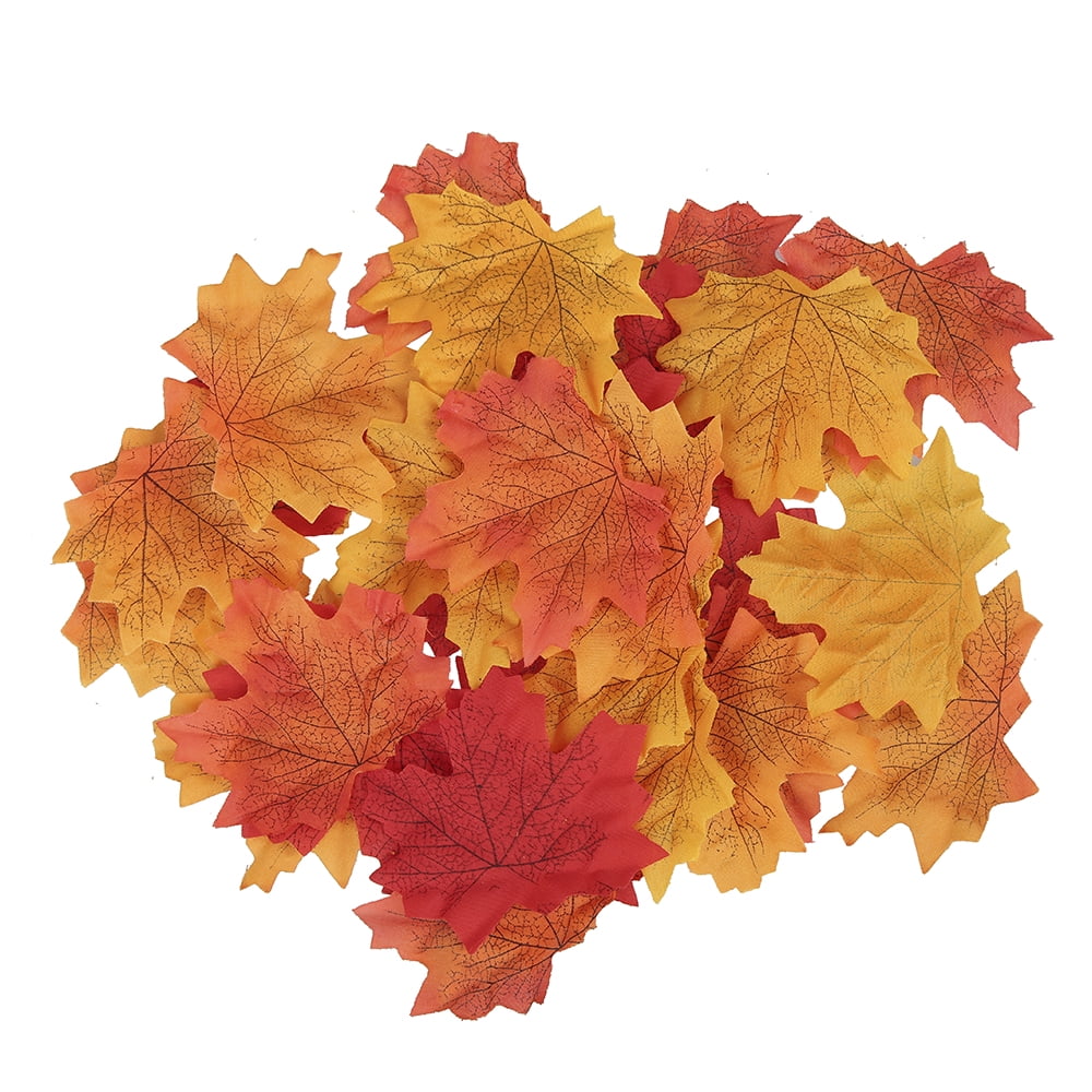 Carfoeny 6 Bundles Silk Artificial Fake Fall Maple Leaves Faux Autumn DIY Flowers for Home Kitchen Office Crafts Hotel Halloween Thanksgiving Christmas Table Centerpieces Decoration