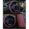 thumbnail image 4 of Universal Car Leather Steering-wheel Cover Anti-slip for 38CM/15" Steering Wheel, 4 of 8