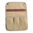 thumbnail image 3 of Bolsa de almacenamiento para reposabrazos de silla de camping, soporte para botella de agua, organizador de bolsillo lateral para Caqui, 3 of 9
