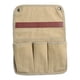 thumbnail image 3 of Bolsa de almacenamiento de lona reutilizable para reposabrazos de silla de camping, soporte colgante para botella de agua Caqui, 3 of 9