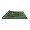 thumbnail image 2 of Ahgly Company Indoor Round Persian Turquoise Blue Traditional Area Rugs, 4' Round, 2 of 4