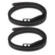 thumbnail image 1 of A Pair of Britain Saddle Horse Stirrup Belt Soft Leather Microfiber Stainless Steel BuckleBlack, 1 of 4