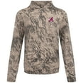 thumbnail image 2 of Men's-Levelwear  Tan Atlanta Braves Insignia Lightweight Long Sleeve Hooded T-Shirt, 2 of 3