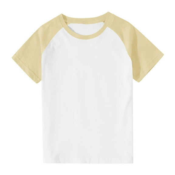 QNANSPI Toddler Girls and Boys Summer Tops,Kids Short Sleeve T-Shirts,Toddler Kids Boys Fashion Cute Round Neck Print Short Sleeve