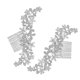 thumbnail image 1 of unbranded 2Ud Peinetas Decorativas De Plata Con Para Peinados De Novia Y Fiesta, 1 of 8