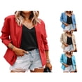 thumbnail image 3 of Womens Suit Coat Jacket Open Front Long Sleeve Work Office Blazer, 3 of 4