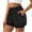 Black, variant on Women's 2-in-1 Running Shorts with Anti-Chafing Liner Quick Dry Drawstring Elastic Waist Loose Fit Athletic Yoga Workout Shorts,Hot Pink_M