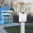 thumbnail image 3 of WiFi Mailbox Alert, Briidea 500ft Wireless Mailbox Alert with APP Control, Real-Time Mail Delivery Alerts, Remote Monitoring to Save Time & Prevent Mail Theft,IP67 Waterproof, Father's Day Gift, 3 of 6