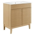 thumbnail image 2 of Modway Render 30" Bathroom Vanity Cabinet in Oak White, 2 of 9