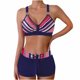 thumbnail image 5 of Traje de Baño de Mujer Más Tamaño de Impresión Bikini Traje de Baño Dividido, Poliéster Spandex para la Playa Del Verano Y la Piscina, 5 of 6