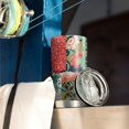 thumbnail image 3 of 20 Oz Pioneer Flower Coffee Tumbler Double Wall Insulated Stainless Steel Water Bottle | Metal Reusable Thermoses Flask with Cup Cap | Leak & Sweat Proof with Anti-Dust Lid, 3 of 7